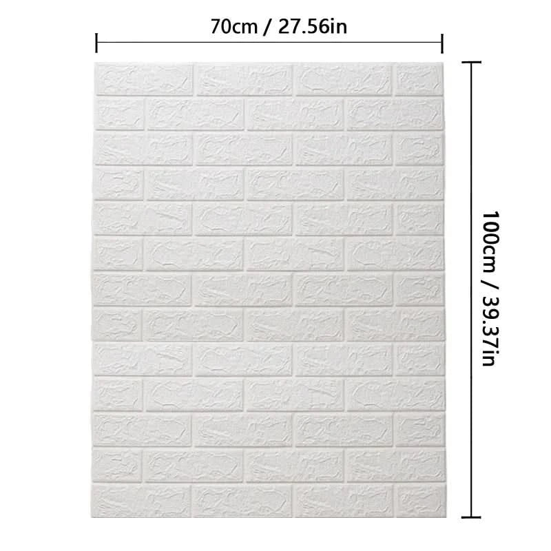 WALLFORM 3D Foam Brick Pattern Wall Covering For Interiors