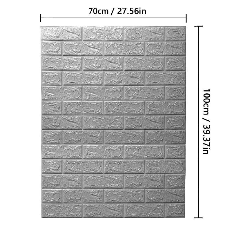 WALLFORM 3D Foam Brick Pattern Wall Covering For Interiors