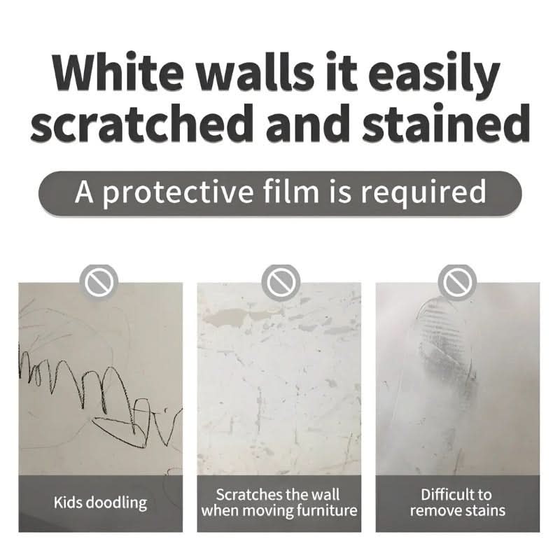 WallShield Transparent Wall Guard With Electrostatic Adhesion
