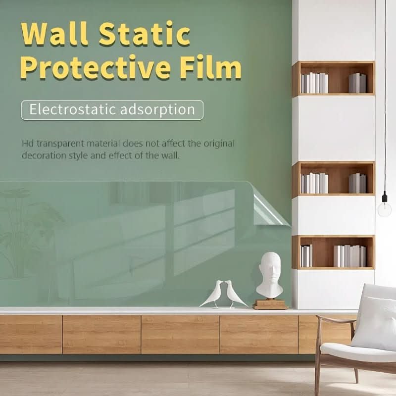 WallShield Transparent Wall Guard With Electrostatic Adhesion
