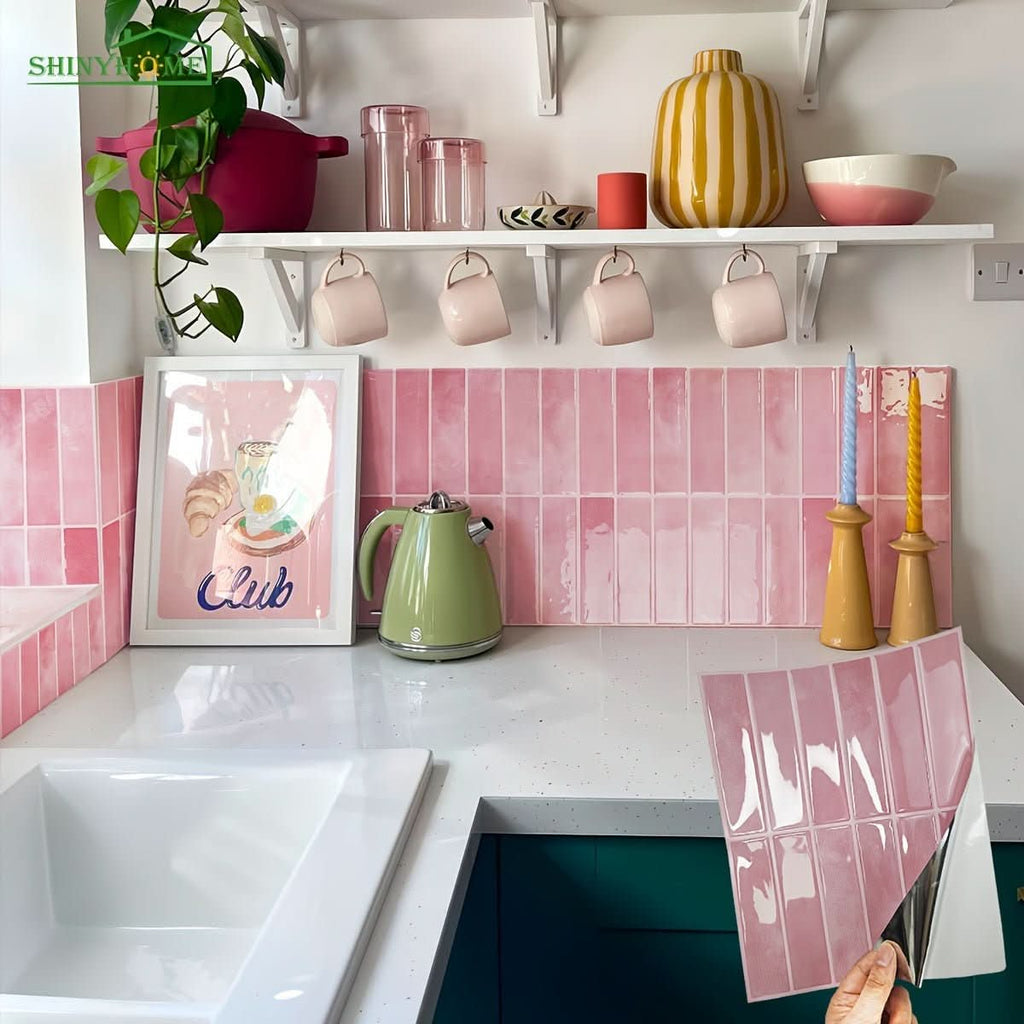 WALLSTYLE 3D Self Adhesive Wall Tiles For Modern Rooms