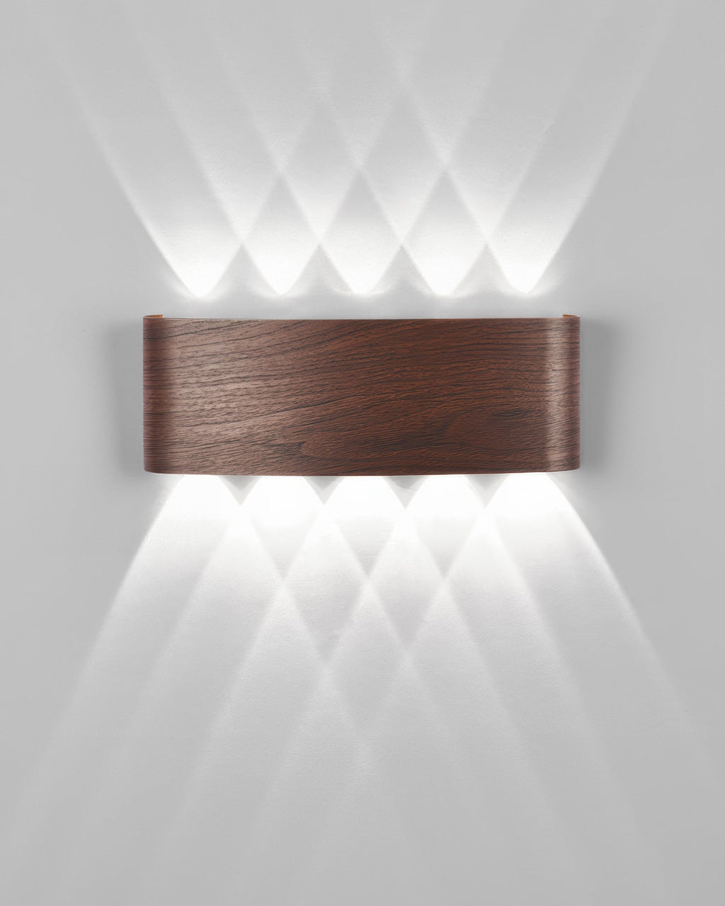 Lumina Woodgrain Outdoor LED Wall Sconce With Weather Resistant Finish