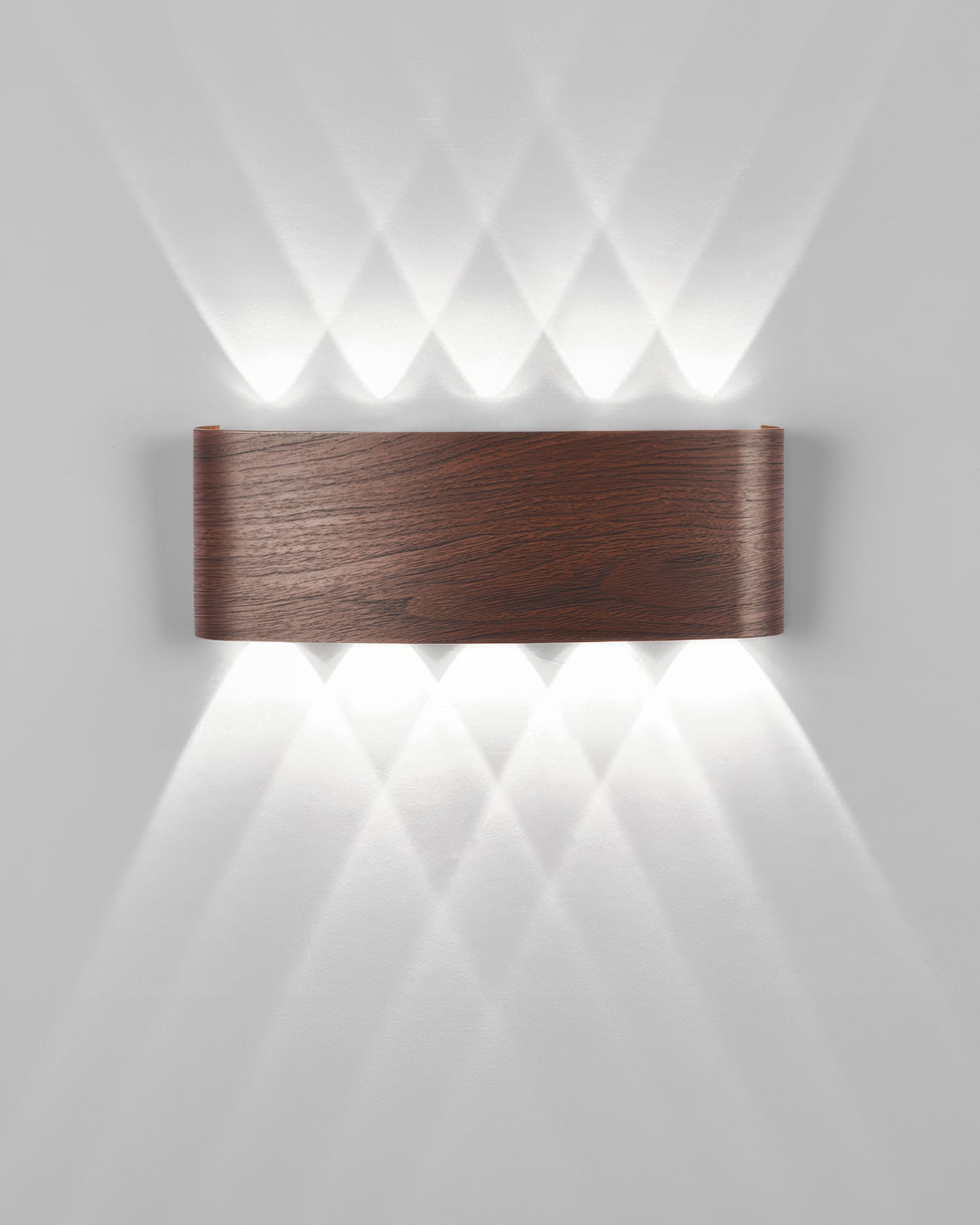 Lumina Woodgrain Outdoor LED Wall Sconce With Weather Resistant Finish