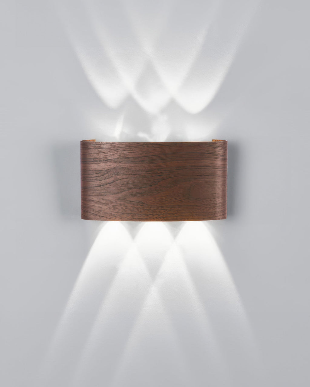 Lumina Woodgrain Outdoor LED Wall Sconce With Weather Resistant Finish