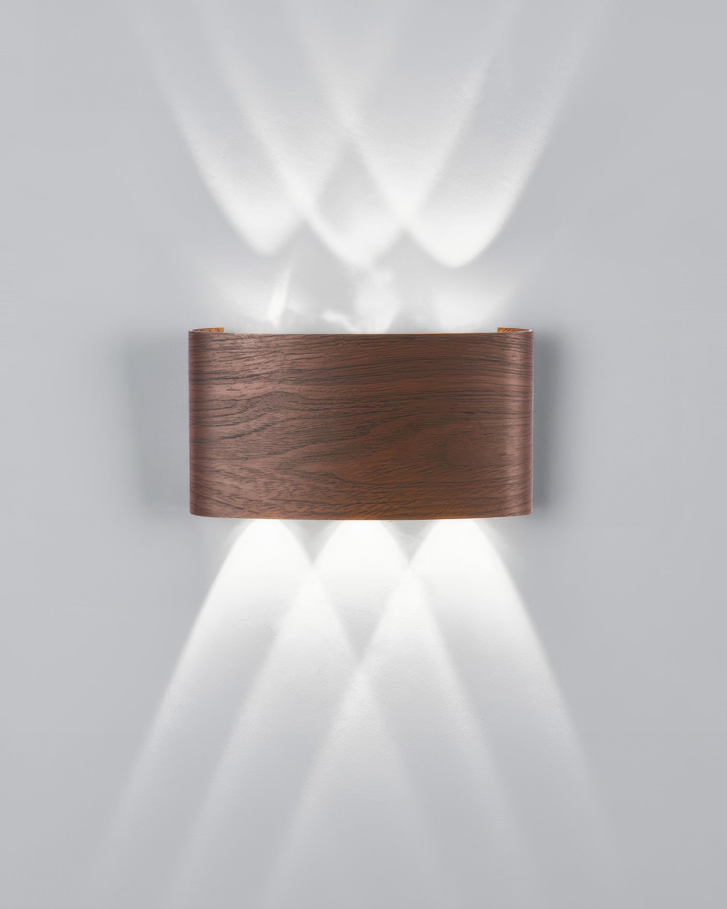 Lumina Woodgrain Outdoor LED Wall Sconce With Weather Resistant Finish