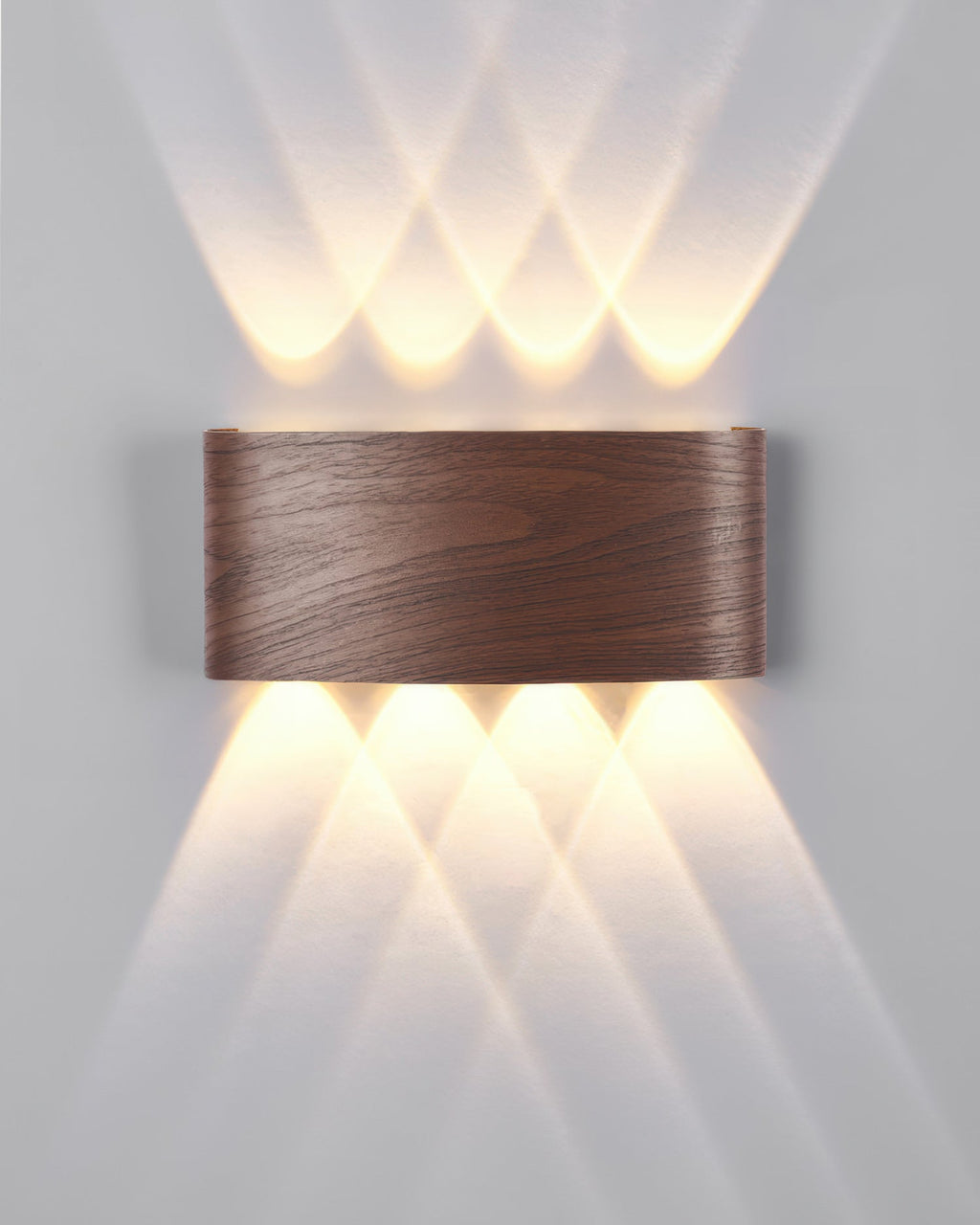 Lumina Woodgrain Outdoor LED Wall Sconce With Weather Resistant Finish