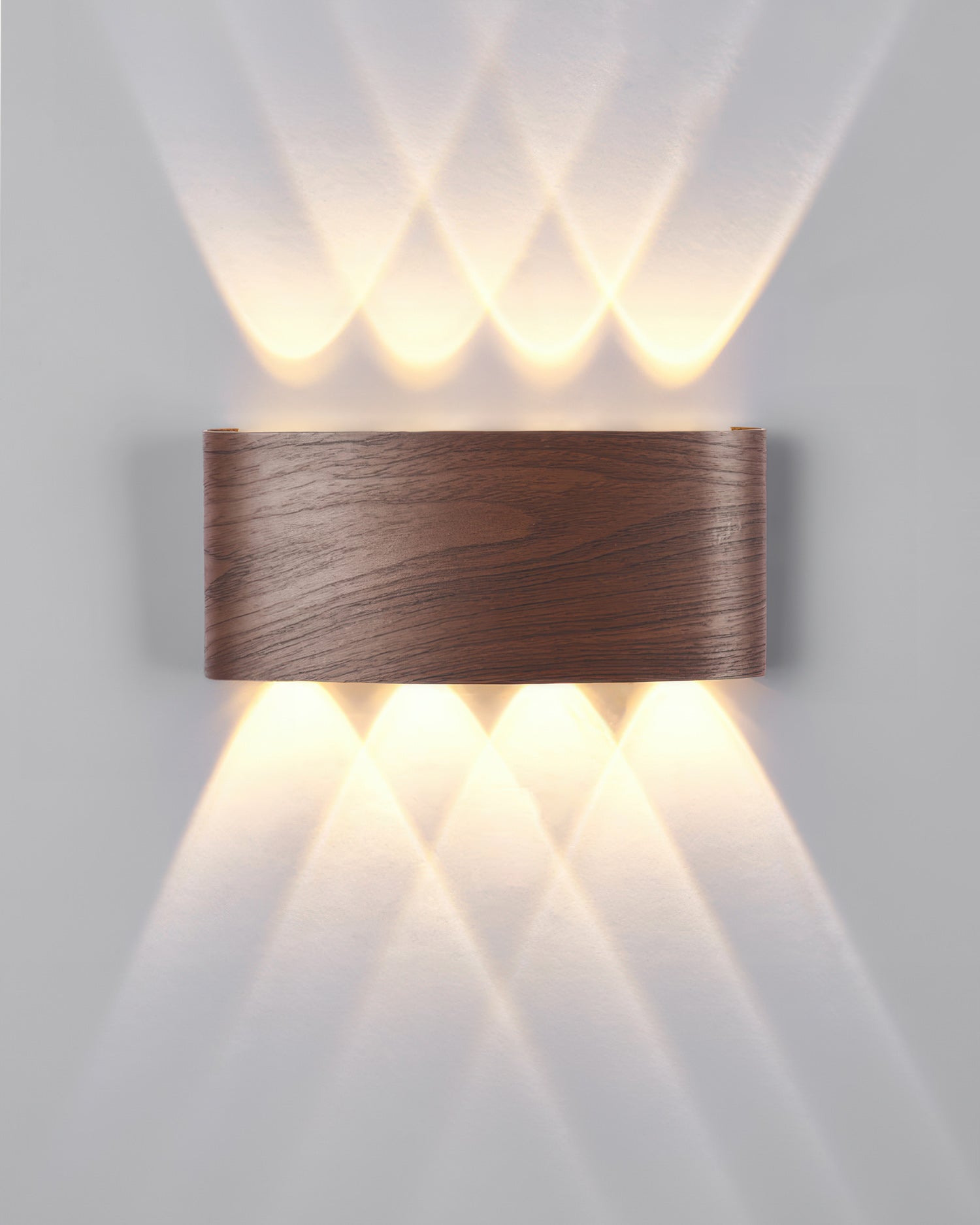Lumina Woodgrain Outdoor LED Wall Sconce With Weather Resistant Finish