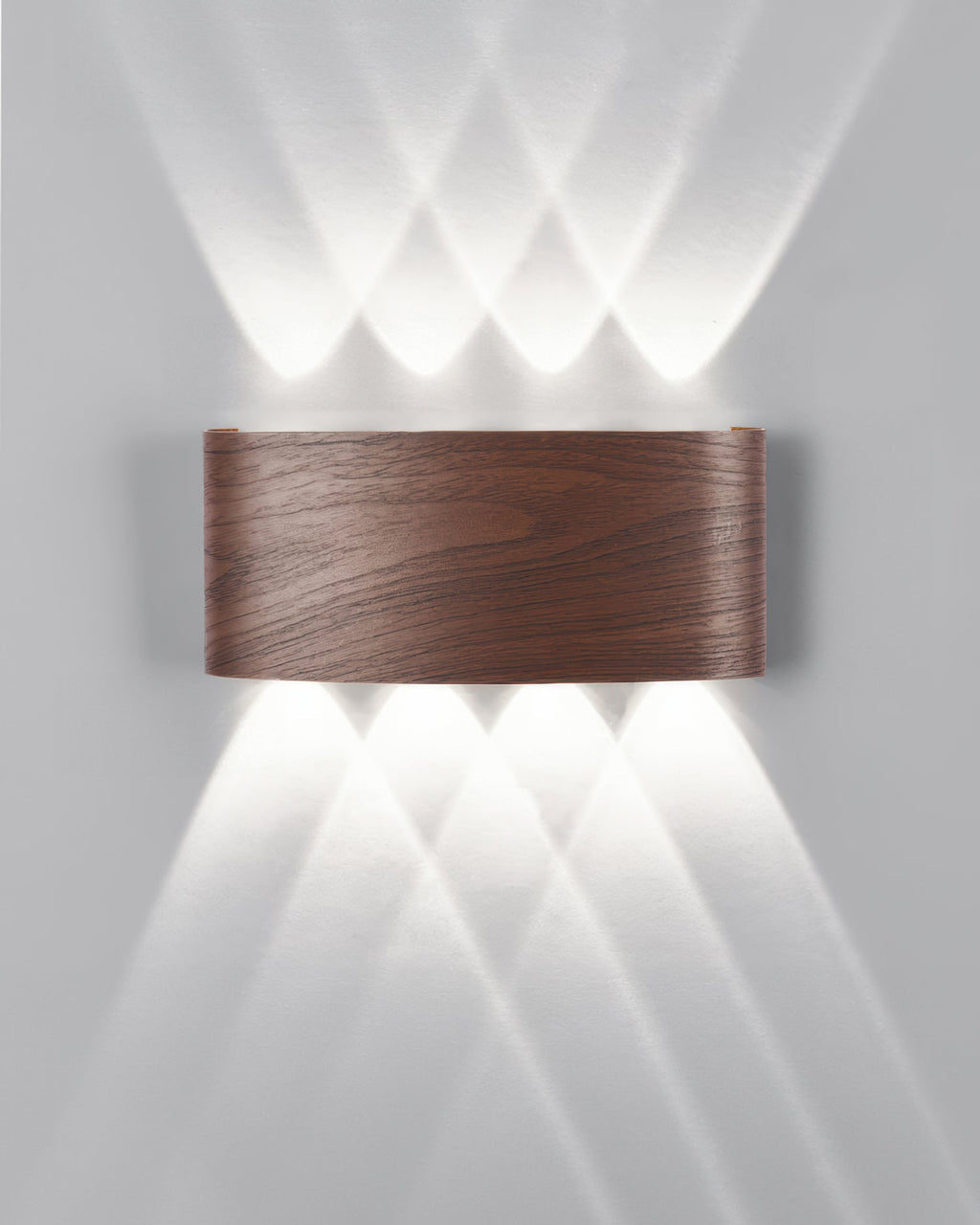 Lumina Woodgrain Outdoor LED Wall Sconce With Weather Resistant Finish