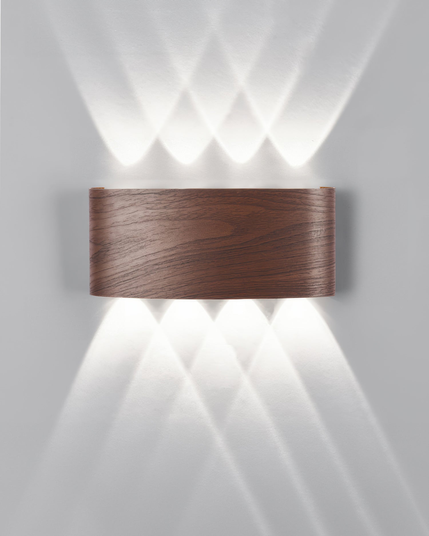 Lumina Woodgrain Outdoor LED Wall Sconce With Weather Resistant Finish