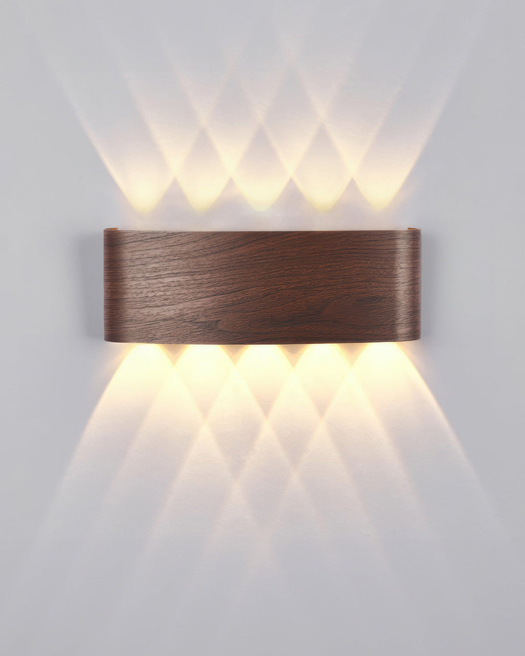 Lumina Woodgrain Outdoor LED Wall Sconce With Weather Resistant Finish