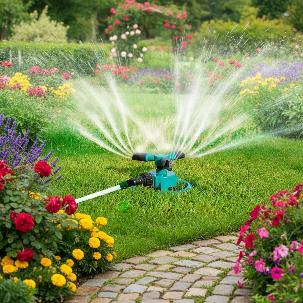 WaterOrbit 360 Degree Rotating Nozzle For Even Plant Watering