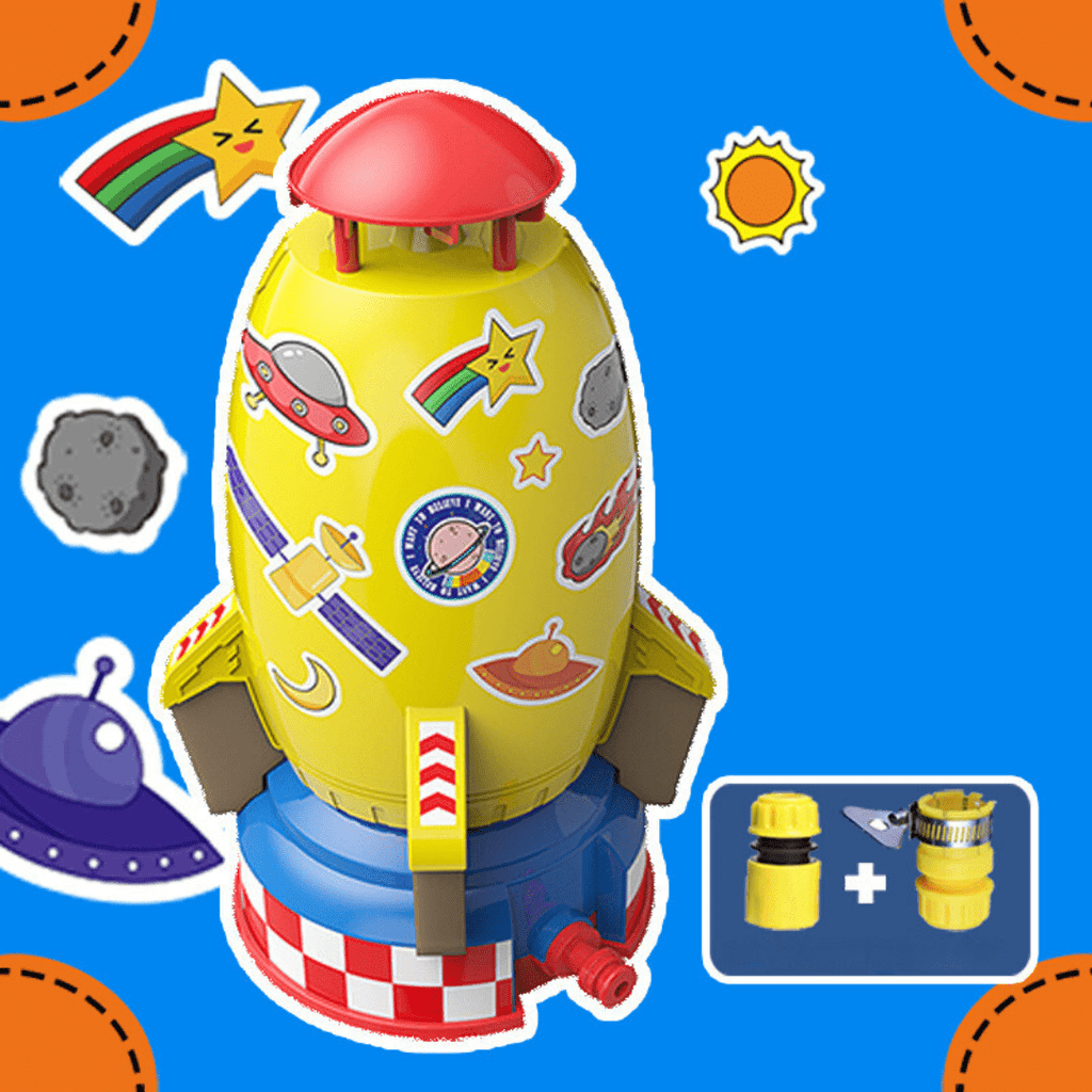 WaterRocket Garden Hose Toy For Kids Outdoor Water Launcher
