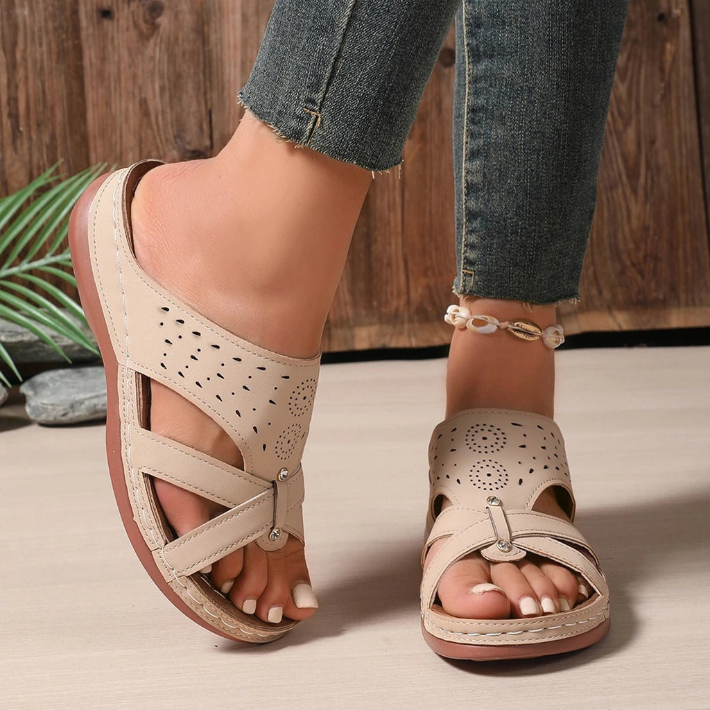 WEDGEVA Orthopedic Platform Wedge Sandals For All Day Comfort