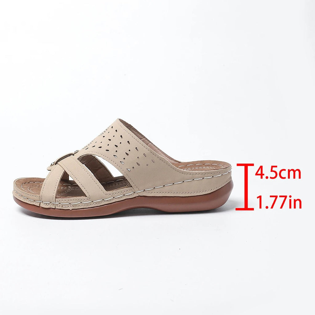 WEDGEVA Orthopedic Platform Wedge Sandals For All Day Comfort