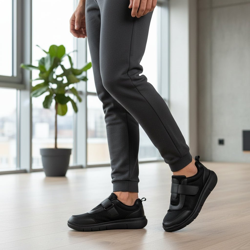WIDEMED Men's Extra Wide Footwear For Sensitive Feet Comfort Fit
