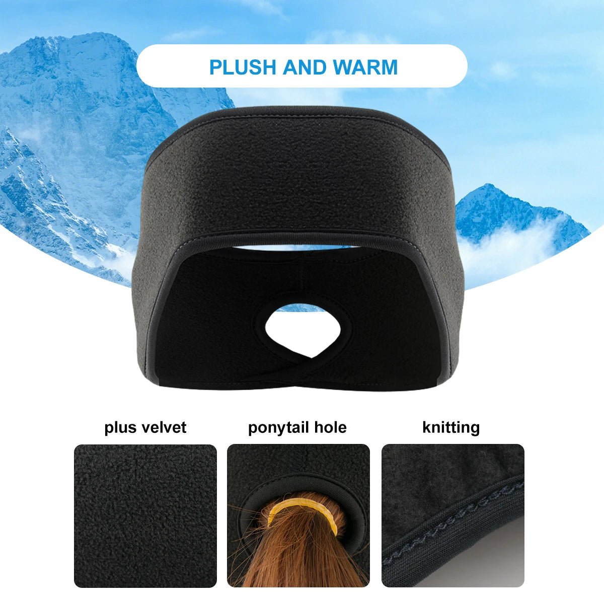 WINDLOCK Ear-Warmer Headband For Cold Outdoor Training