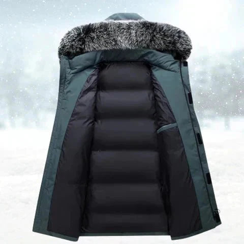 Winterforce Men's Parka With Insulation And Windproof Design