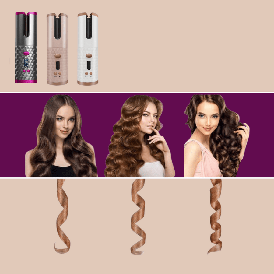 Cordless Hair Wand For Lasting Curls Anywhere On The Go