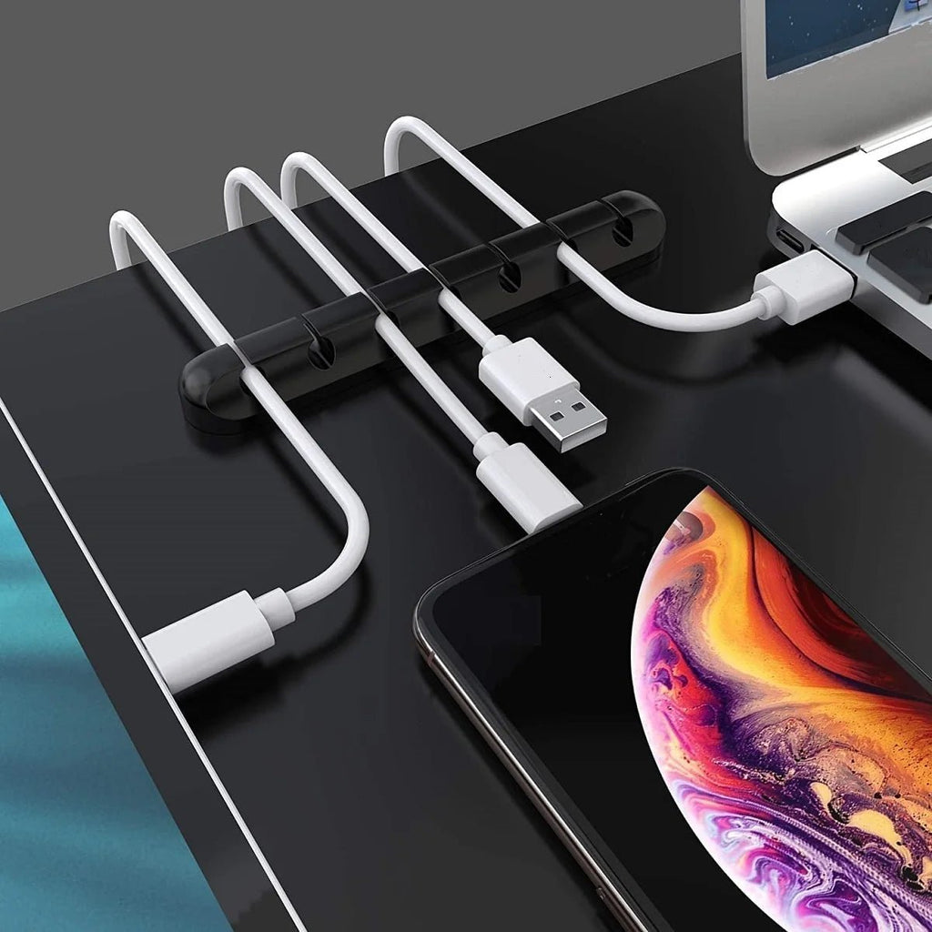 WIRENEST Silicone Cable Organizer For Desk Setup And Cable Management