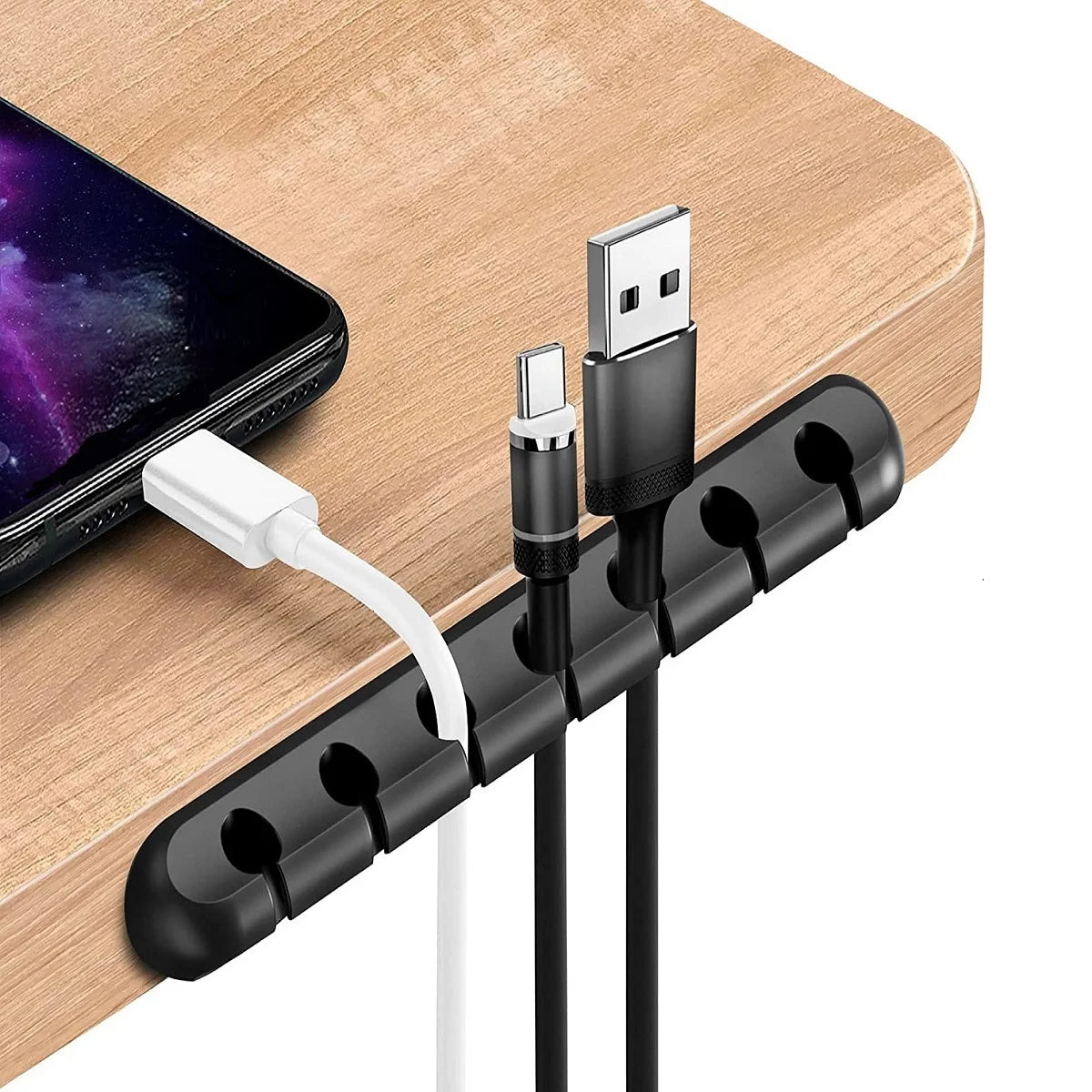 WIRENEST Silicone Cable Organizer For Desk Setup And Cable Management