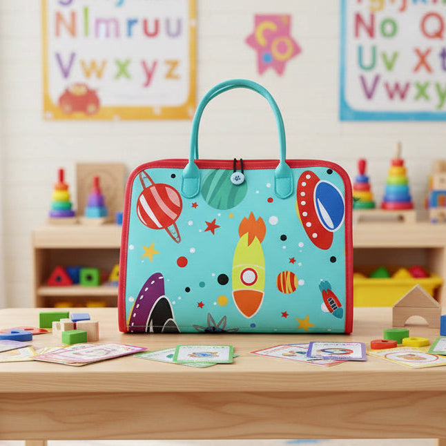 WonderTots Color Discovery Book For Early Learners Age Range 2 Through 5 With Felt Storage