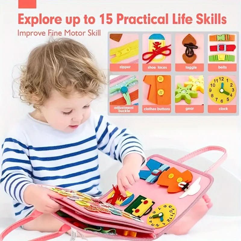 WonderTots Color Discovery Book For Early Learners Age Range 2 Through 5 With Felt Storage