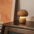 LumaWood Mushroom LED Night Light With Touch Dimmer