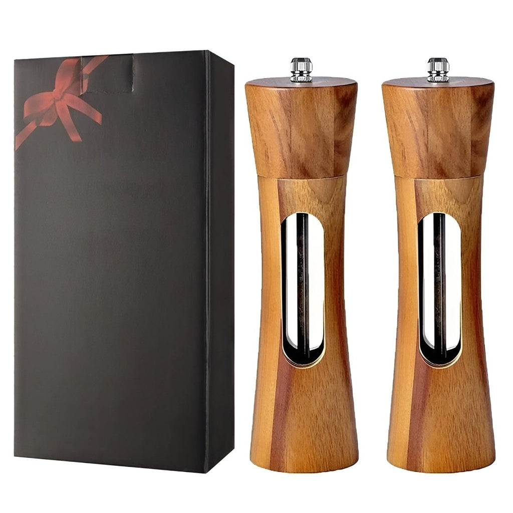 Woodgrind Adjustable Salt Mills Pepper Mills For Tabletop Use