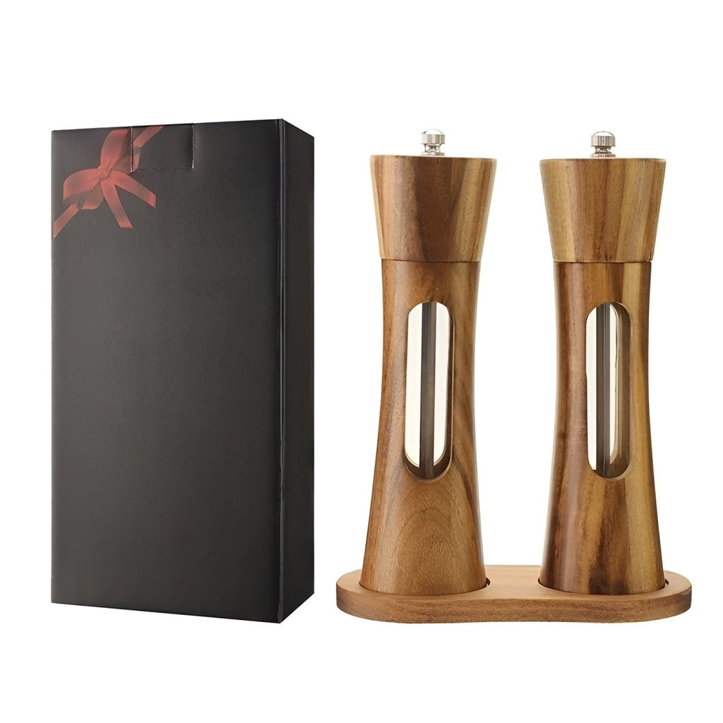 Woodgrind Adjustable Salt Mills Pepper Mills For Tabletop Use