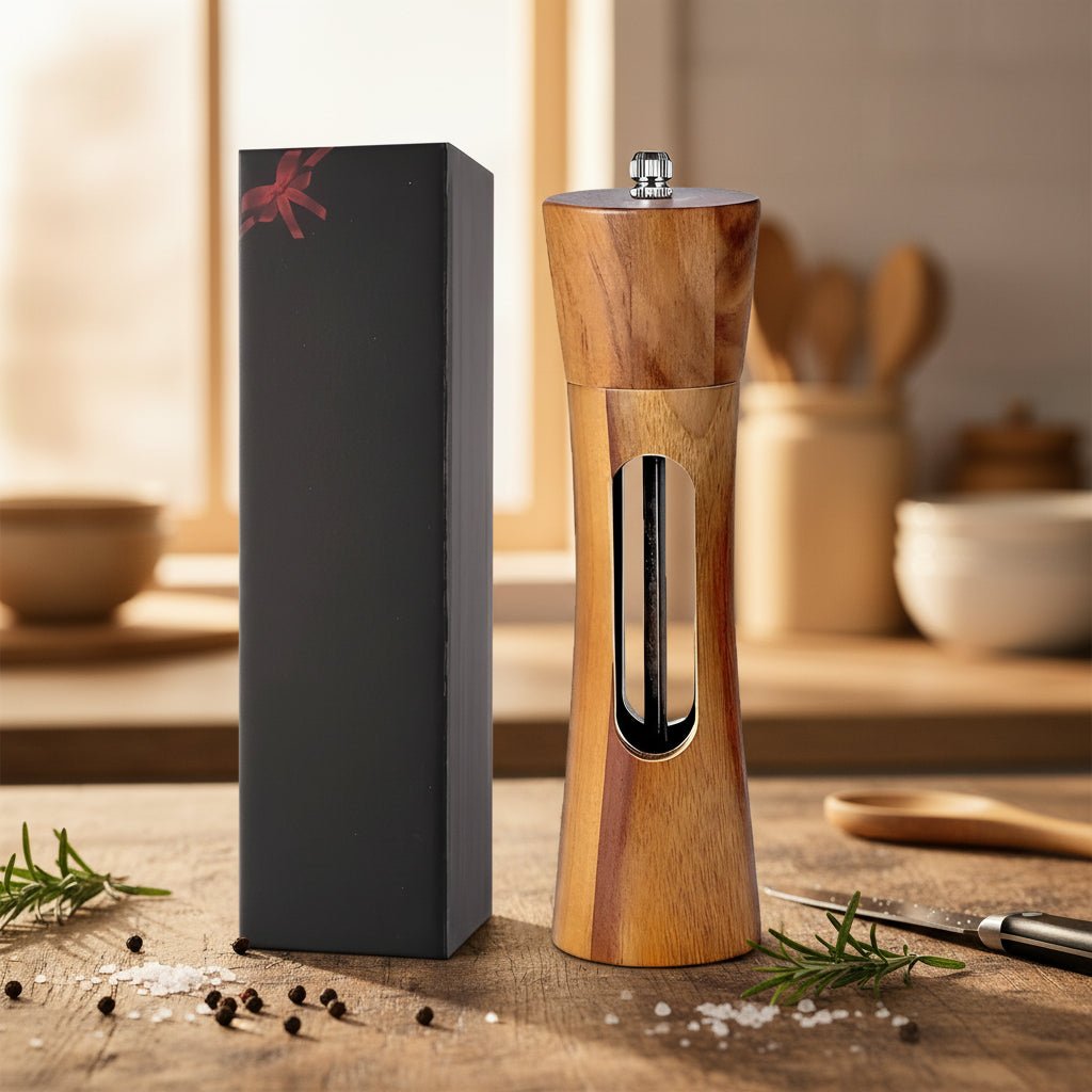 Woodgrind Adjustable Salt Mills Pepper Mills For Tabletop Use