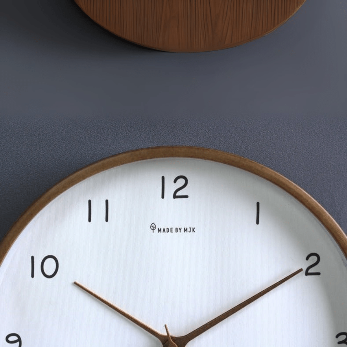 WOODHAVEN 10-Inch Wall Clock Built From Solid Wood, Quiet Analog