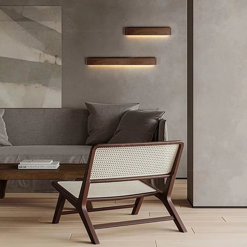 WoodLux LED Wooden Wall Fixture With Three Color Temperatures