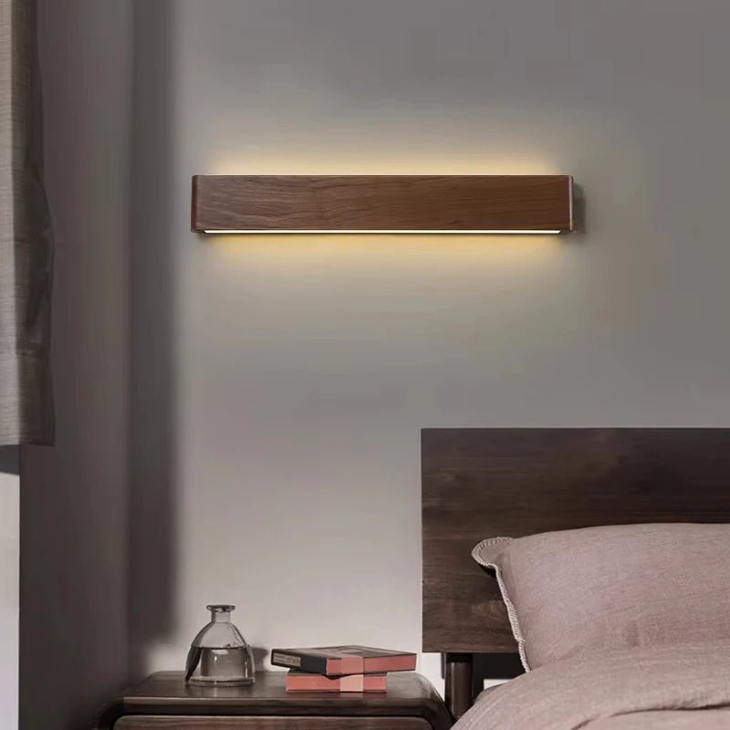 WoodLux LED Wooden Wall Fixture With Three Color Temperatures