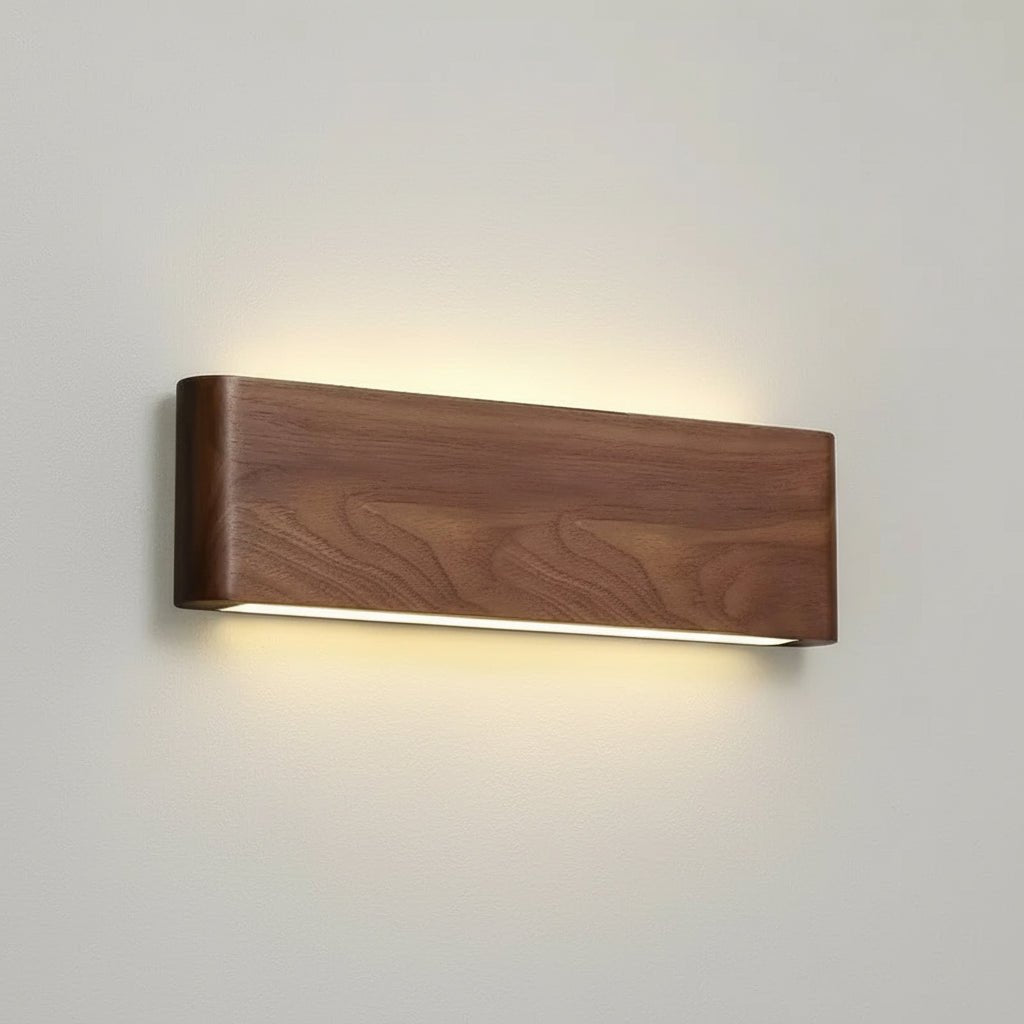 WoodLux LED Wooden Wall Fixture With Three Color Temperatures