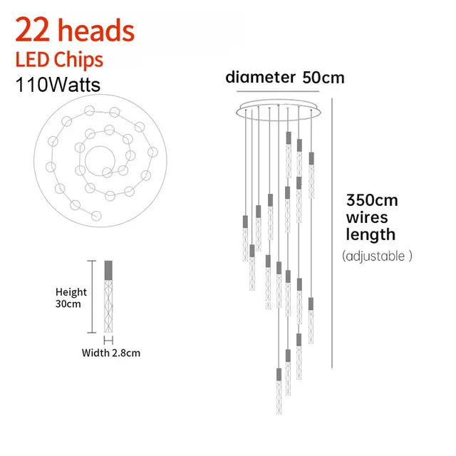 Aurelia Spiral Loftlampe Elegant Loftlampe til Gange