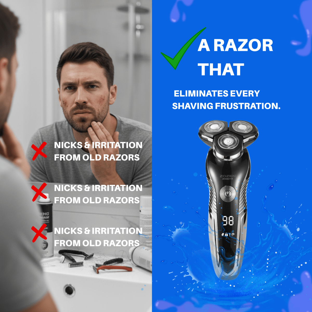 Rechargeable Razor From Z Series Delivers A Smooth, Precise Shave