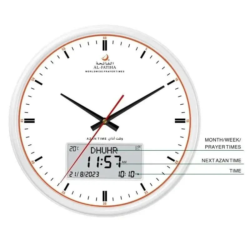 Zamora Time Worldwide Prayer Clock With Azan Alarm