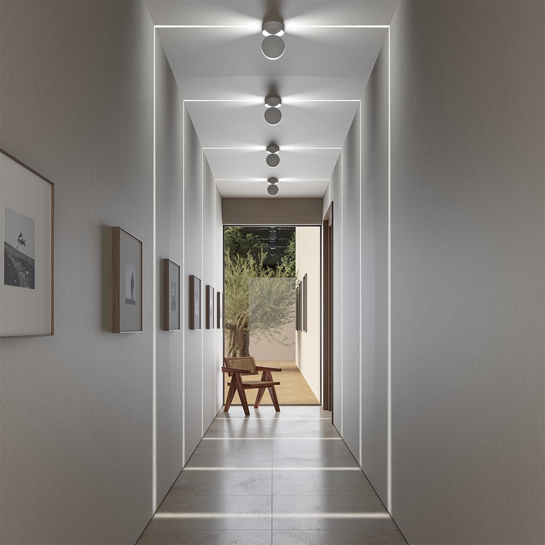 Venkovní LED nástěnné svítidlo AquaBeam pro moderní venkovní prostory
