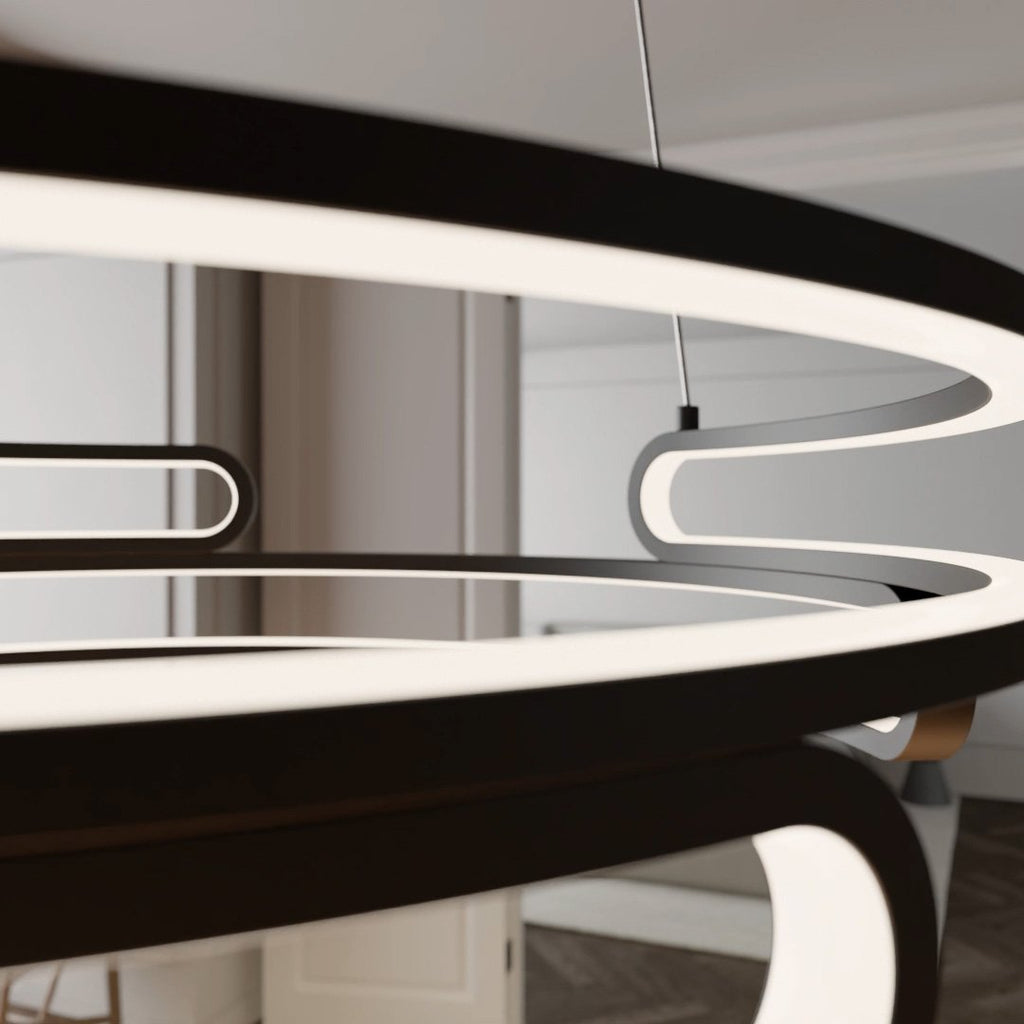 Solaro Industrial Pendant Light With 2700K LED In Metal Finish