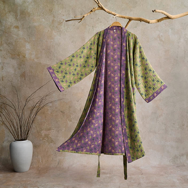 Zenleaf Kimono Robe In Lightweight Style For Daily Unwind