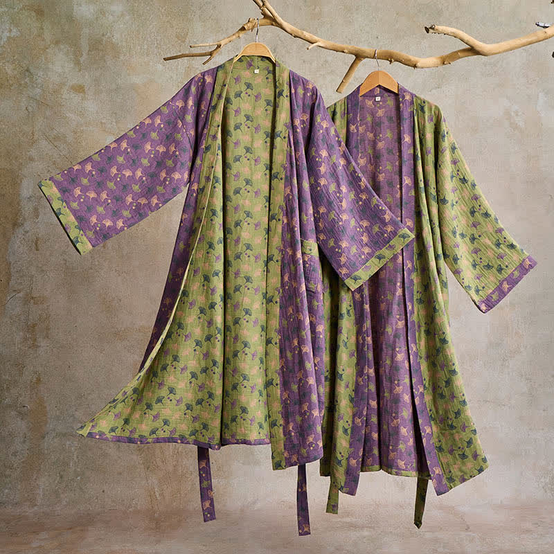 Zenleaf Kimono Robe In Lightweight Style For Daily Unwind