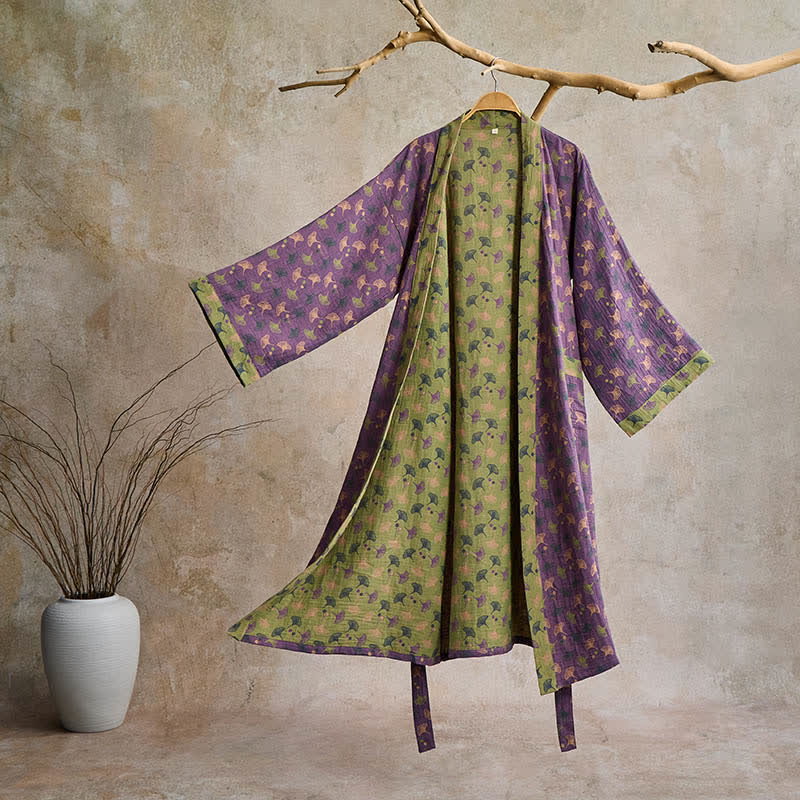 Zenleaf Kimono Robe In Lightweight Style For Daily Unwind