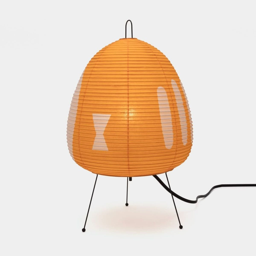 Zenora Table Lamp With Rice Paper Shade In Japanese Wabi-Sabi Style