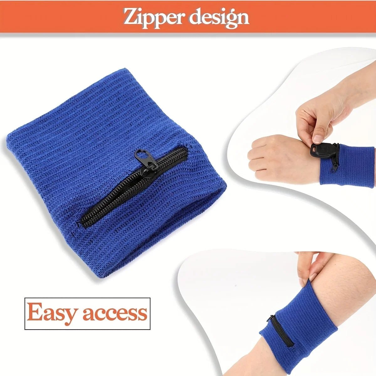 Wristbands From ZIPSAFE With Concealed Pocket For Workouts