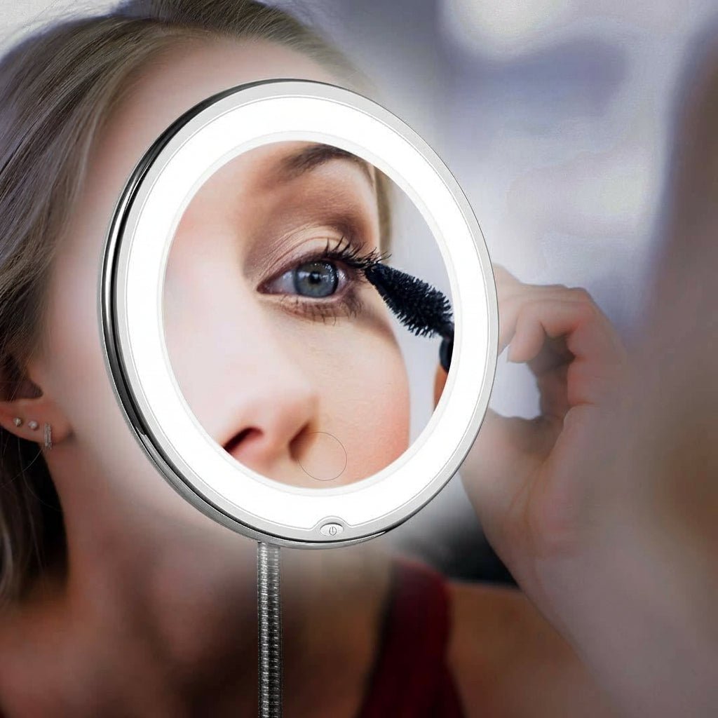 ZoomLite Lighted Vanity Mirror With 10x Magnification